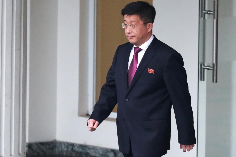 Kim Hyok Chol, North Korea's special representative for U.S. affairs, leaves the Government Guesthouse in Hanoi, Vietnam, February 23, 2019. Reuters/Athit Perawongmetha