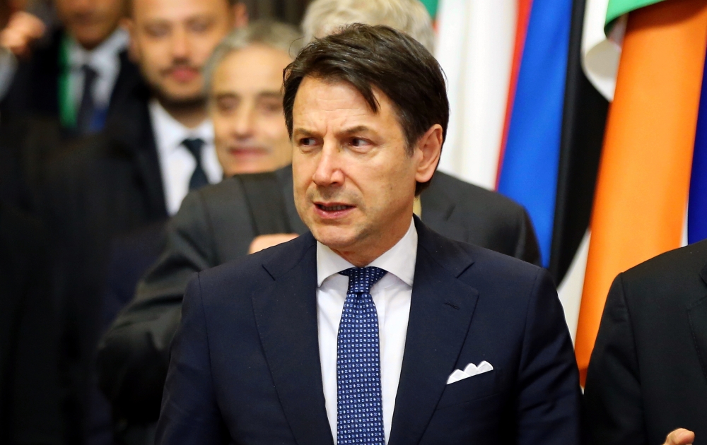 Italian Prime Minister Giuseppe Conte leaves after the European Union summit at the Europa, the EU Council headquarters on May 28, 2019 in Brussels, Belgium. Dursun Aydemir - Anadolu