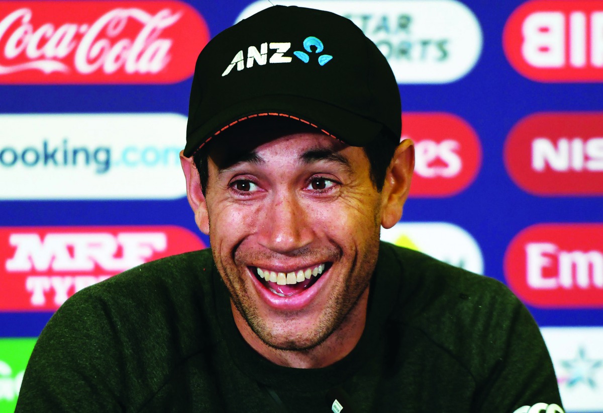 New Zealand's Ross Taylor attends a press conference at Trent Bridge in Nottingham, central England, on June 12, 2019, ahead of their 2019 Cricket World Cup match against India. AFP / Dibyangshu Sarkar