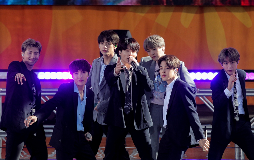 File photo of Members of K-Pop band, BTS perform on ABC's 'Good Morning America' show in Central Park in New York City, U.S., May 15, 2019. REUTERS/Brendan McDermid/File Photo