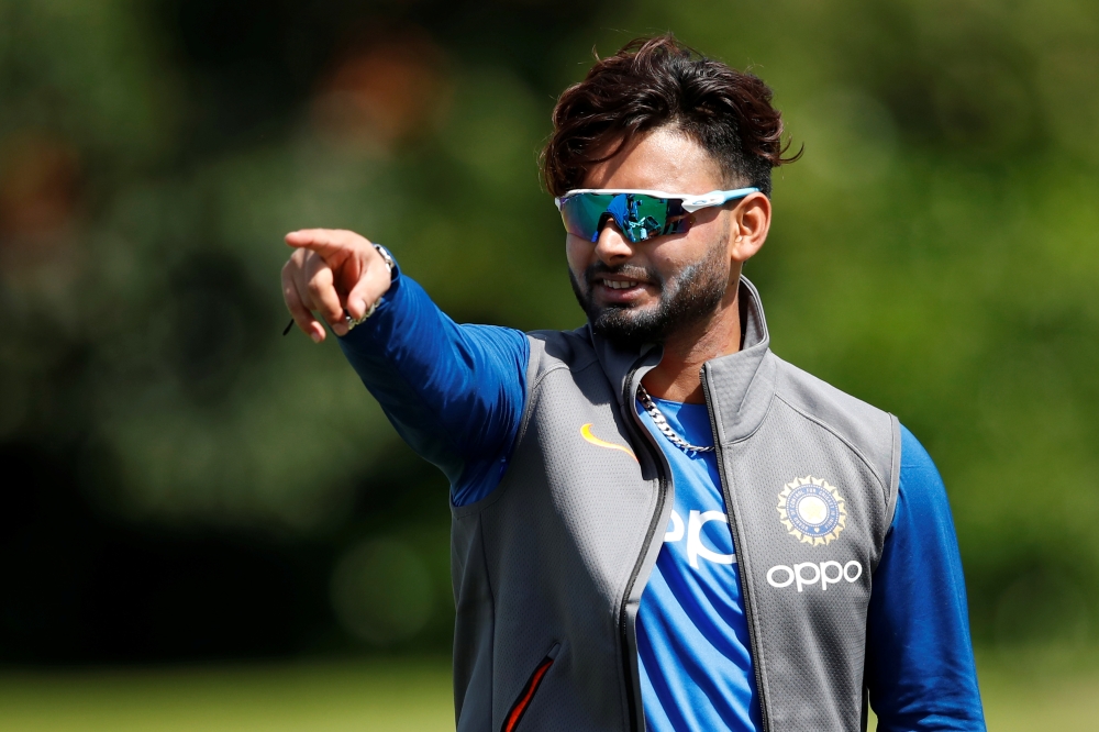 India's Rishabh Pant during nets Action Images via Reuters/Andrew Boyers