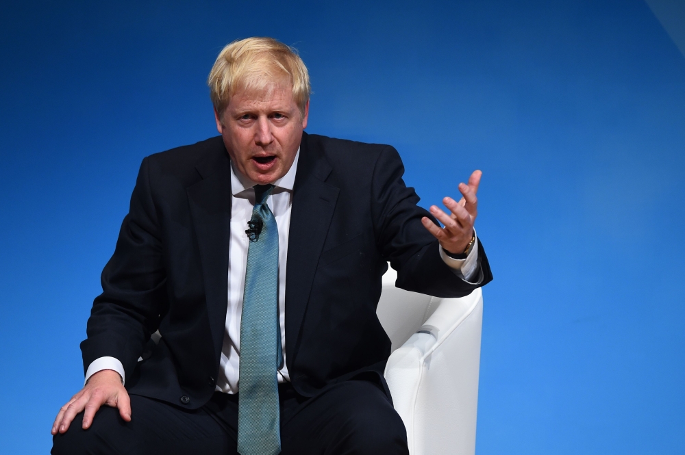 Conservative MP and leadership contender Boris Johnson takes part in a Conservative Party Hustings event in Perth, Scotland, on July 5, 2019. AFP / Andy Buchanan 