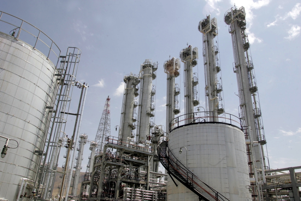 (Files) A file photo taken on August 26, 2006, shows a general view of the heavy water plant in Arak, 320 kms south of Tehran. AFP / Atta Kenare