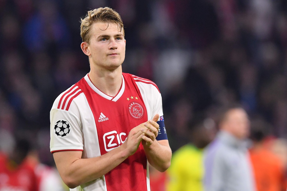 Matthijs de Ligt reacts after Ajax Amsterdam lost the UEFA Champions League semi-final second leg football match against Tottenham Hotspur at the JohanCruyff Arena in Amsterdam on May 8, 2019 . AFP / Emmanuel Dunand