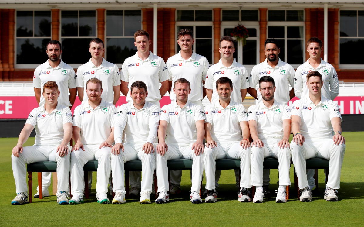  Ireland players pose for a team photo before nets. (Action Images via Reuters/Matthew Childs) 