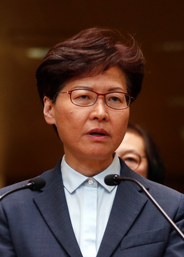 Hong Kong Chief Executive Carrie Lam holds a news conference in Hong Kong, China July 22, 2019. Reuters/Edgar Su