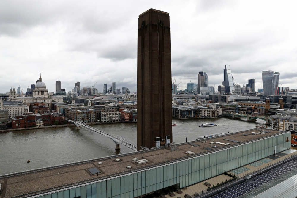 File photo of the view from a new viewing platform during the unveiling of the New Tate Modern in London, Britain, June 14, 2016. REUTERS/Stefan Wermuth/File Photo