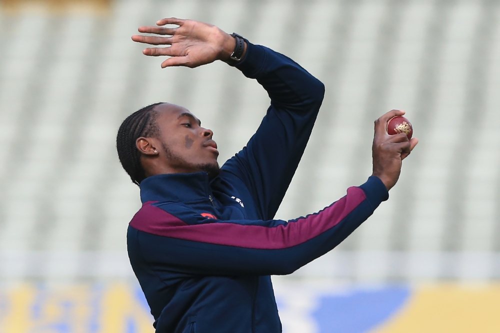 England's Jofra Archer takes part in a training session (AFP / Lindsey Parnaby/File photo)