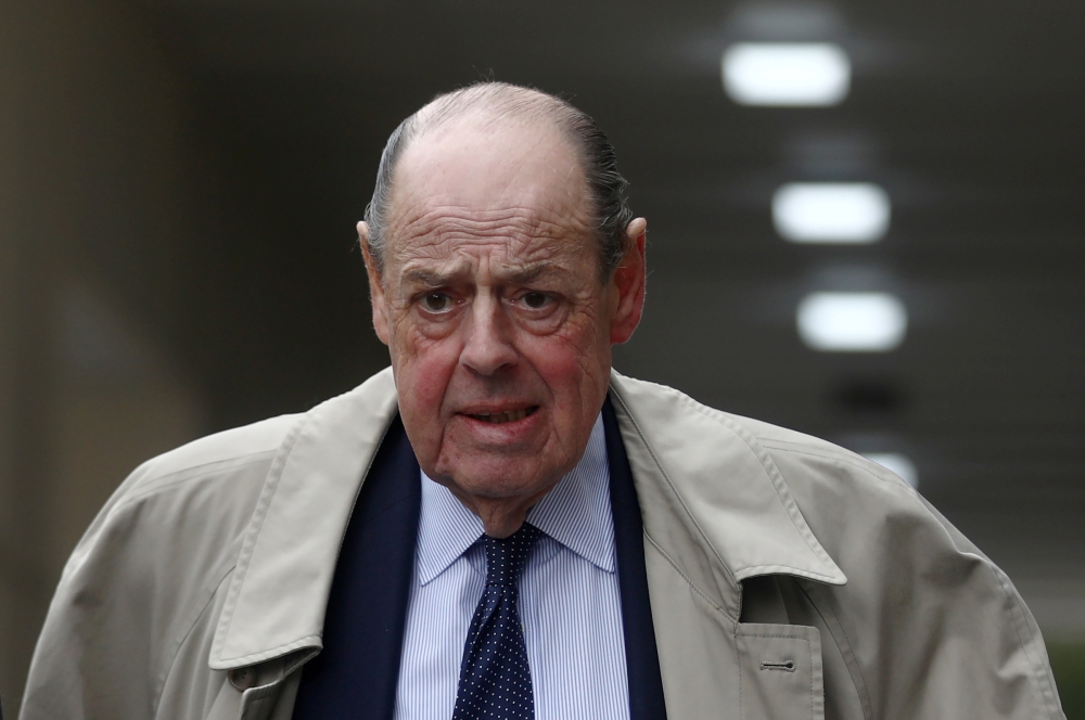 Conservative Member of Parliament Nicholas Soames walks in Westminster, in London, Britain September 3, 2019. Reuters/Simon Dawson