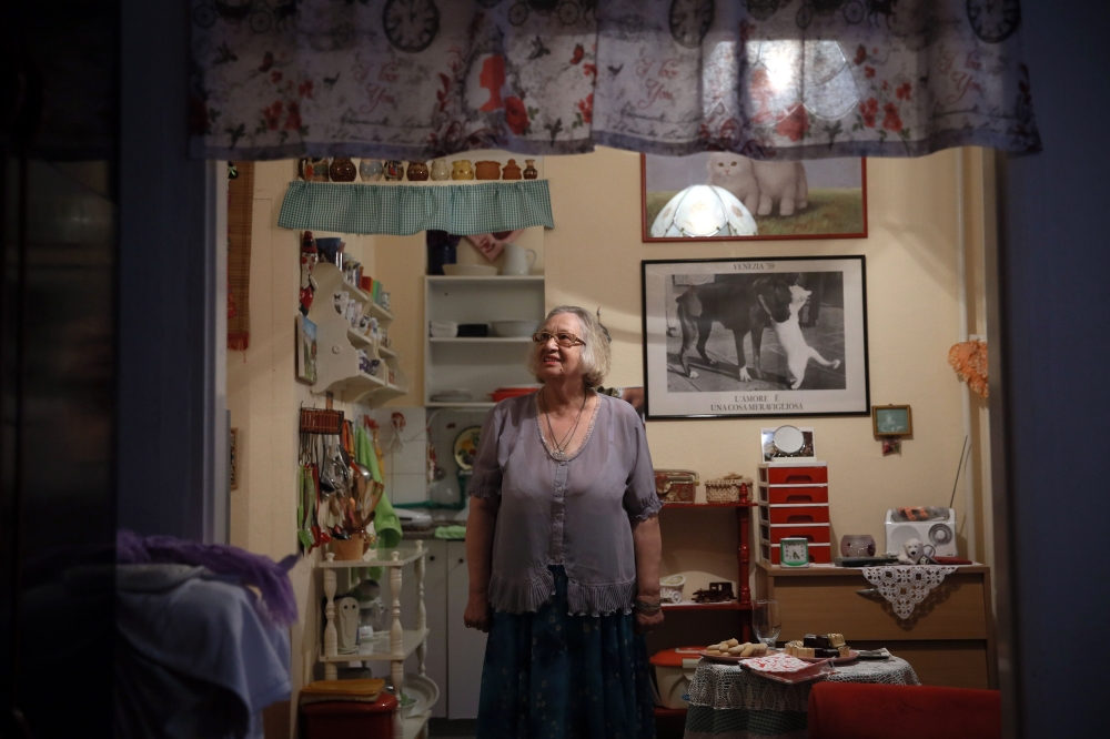 Serbian citizen Ester Bajer, who was born in a former Nazi camp, known as 