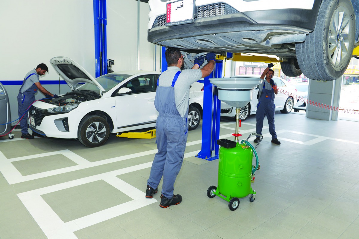 Hyundai Quick Service Centre which opened in Al Rayyan recently. 