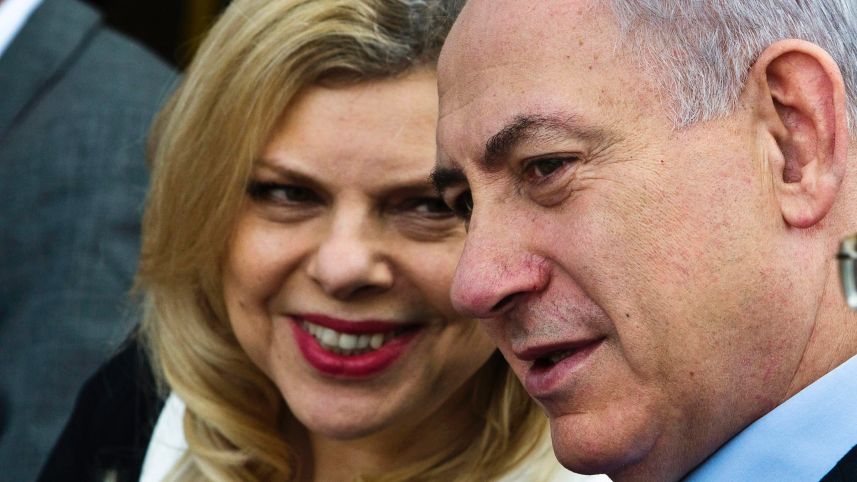 Israeli Prime Minister Benjamin Netanyahu and his wife Sara, Dec 4, 2014. (Reuters) 