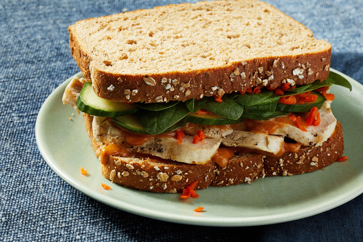 Chicken Satay Sandwiches.  Photo by Tom McCorkle for The Washington Post.