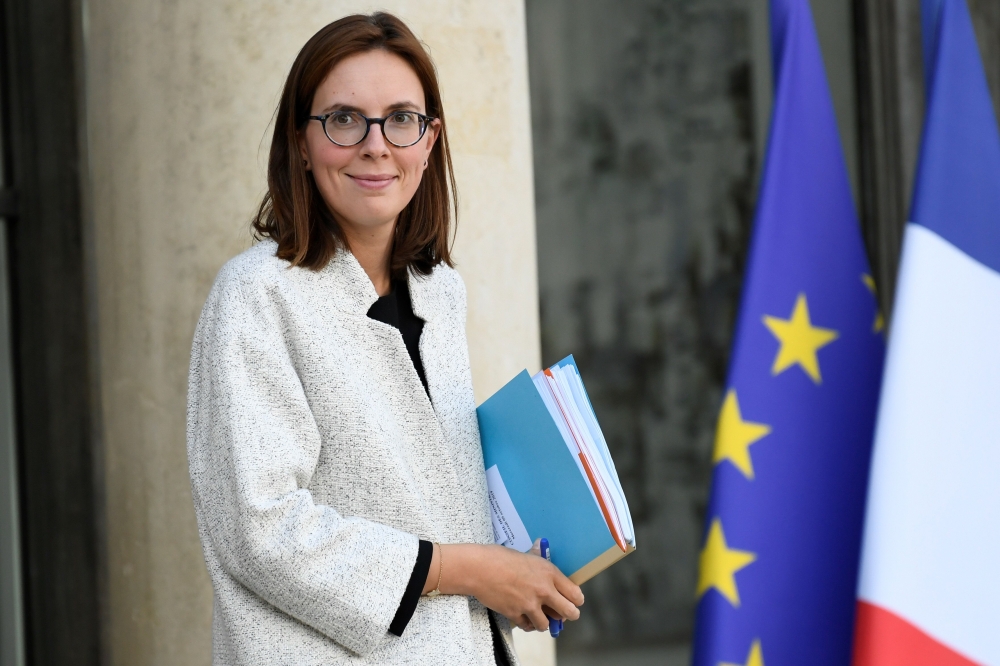French Junior Minister for European Affairs Amelie de Montchalin leaves the Elysee presidential palace following the weekly cabinet meeting, on October 9, 2019, in Paris. AFP / Bertrand GUAY