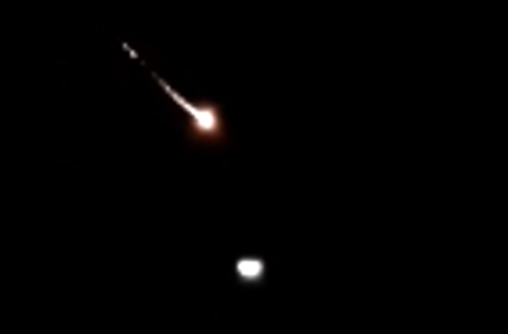 A handout picture released by the official Syrian Arab News Agency (SANA) on November 20, 2019 reportedly shows Syrian air defence batteries responding to what the Syrian state media said were israeli missiles targeting the southern outskirts of Damascus.