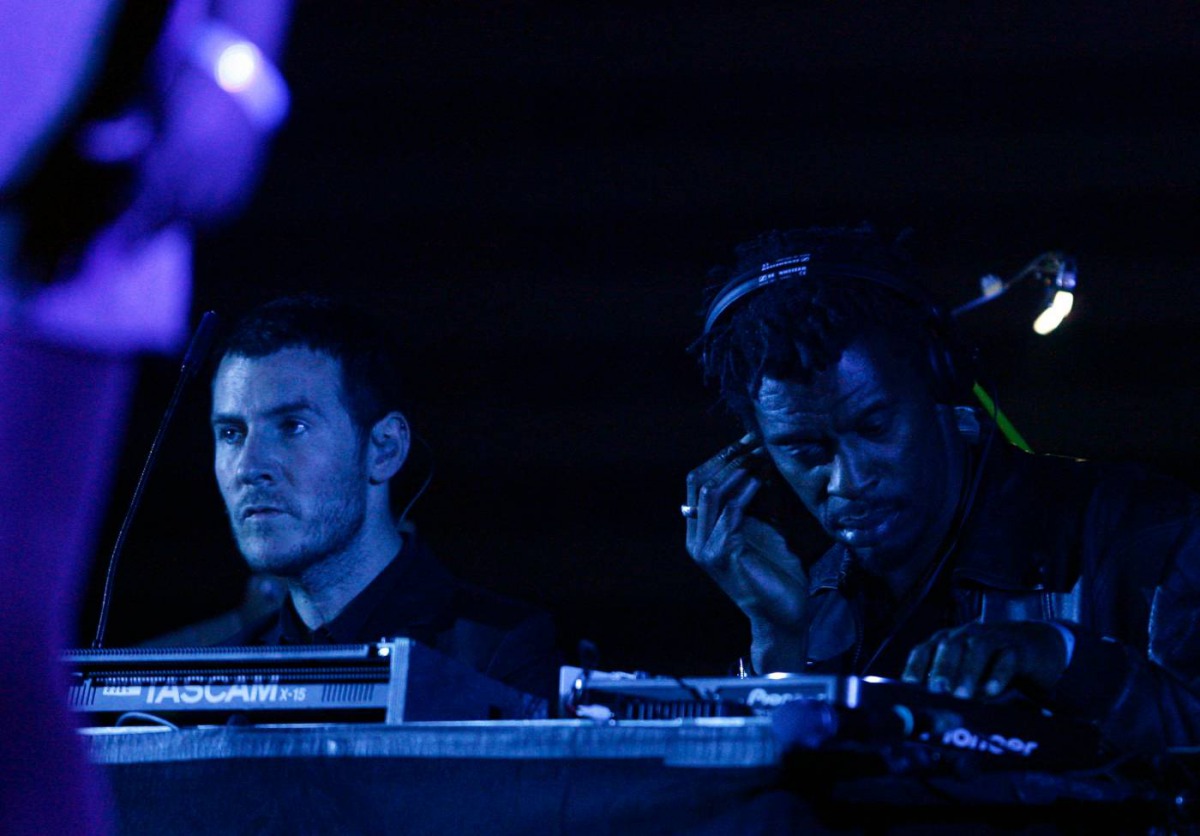 Musicians Robert Del Naja and Daddy G (R) of British trip hop band Massive Attack perform during the Heineken Open'er Festival in Gdynia, northern Poland, July 6, 2008. Reuters/Kacper Pempel