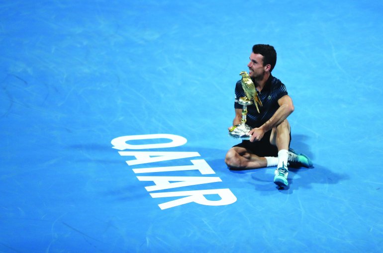 Spain’s Roberto Bautista Agut, the winner of Qatar ExxonMobil Open 2019.
