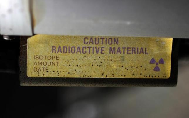 A sign indicating radioactive material is shown in Anaheim, California, March 17, 2011. Reuters / Lucy Nicholson