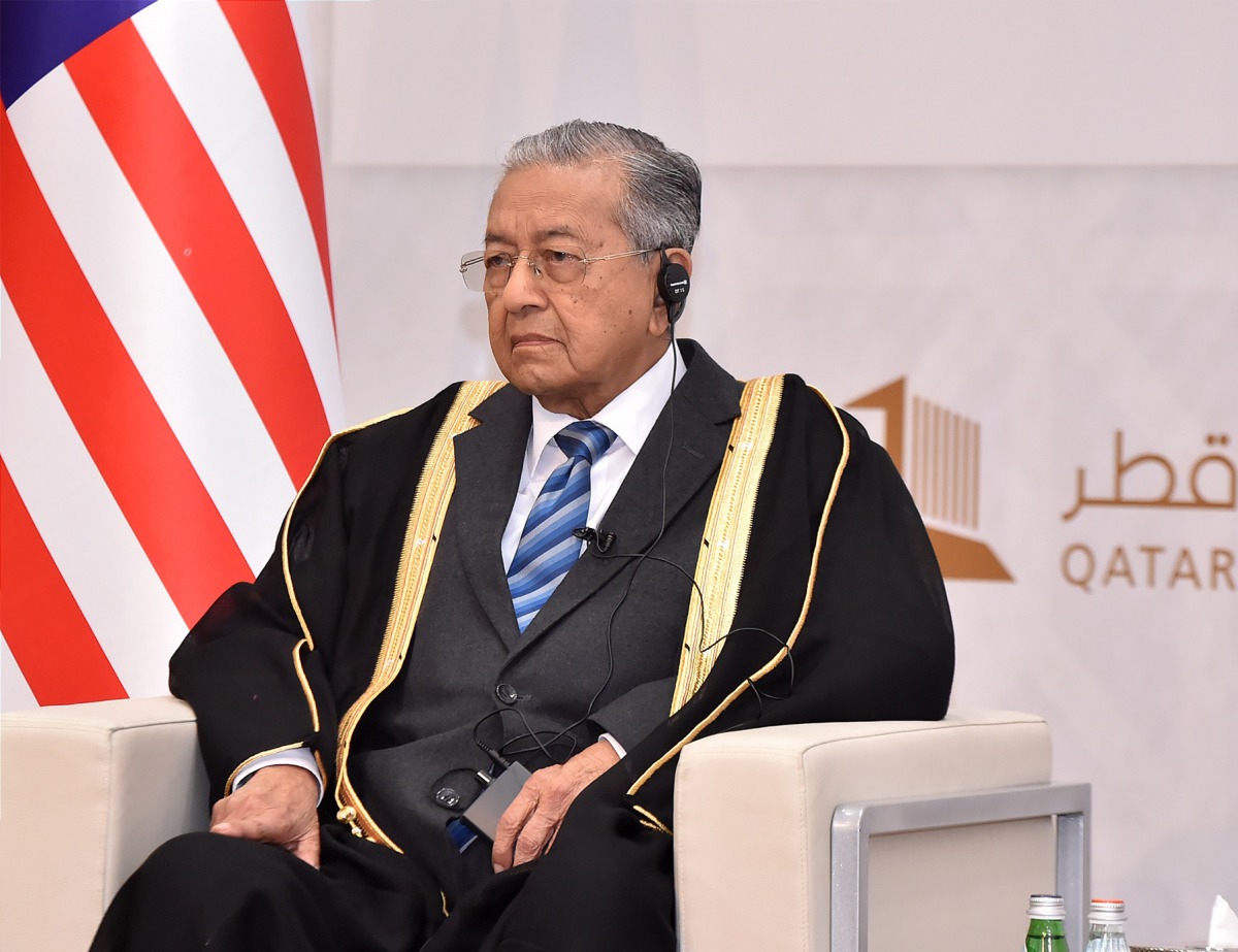 File picture of Malaysian Prime Minister Mahathir Mohamad. 