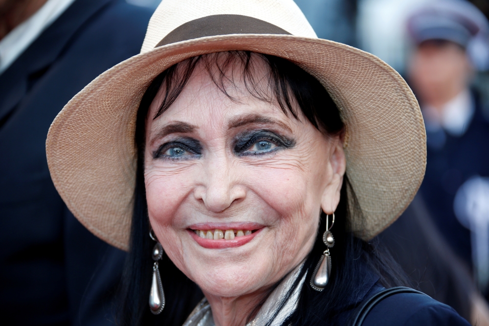 Anna Karina at the Cannes Film Festival in Cannes, France, May 8, 2018. REUTERS/Jean-Paul Pelissier
