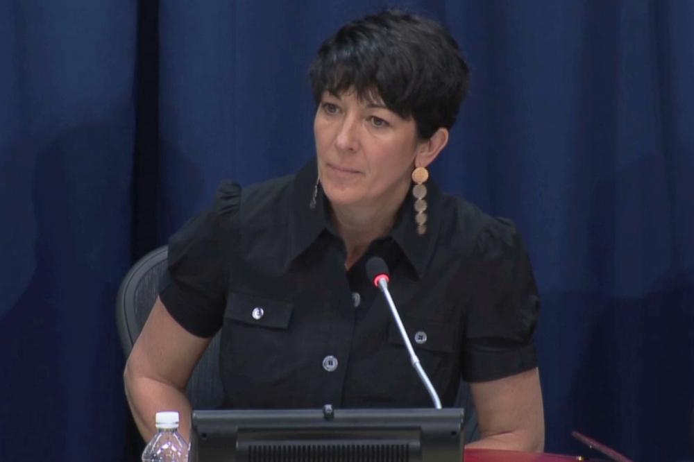 Ghislaine Maxwell, longtime associate of accused sex trafficker Jeffrey Epstein, speaks at a news conference on oceans and sustainable development at the United Nations in New York, June 25, 2013 in this screengrab taken from United Nations TV footage via