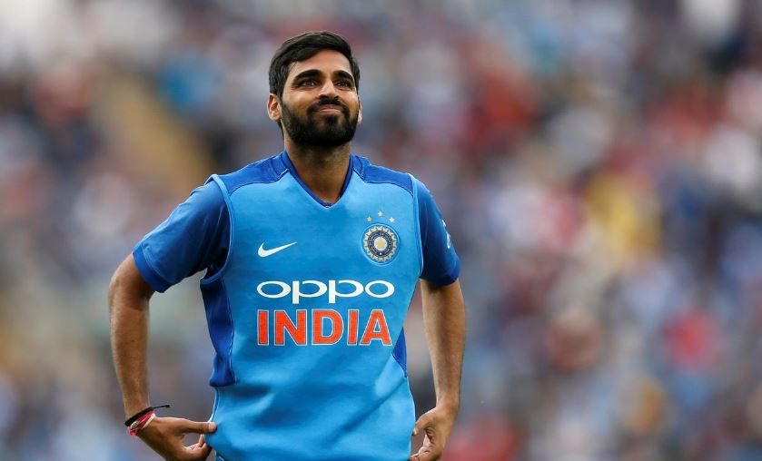 Cricket - England v India - Third One Day International - Emerald Headingley, Headingley, Britain - July 17, 2018 India's Bhuvneshwar Kumar Action Images via Reuters/Ed Sykes