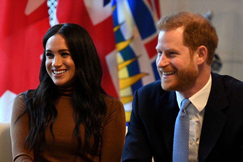 FILE PHOTO: Britain's Prince Harry and his wife Meghan, Duchess of Sussex visit Canada House in London, Britain January 7, 2020. Daniel Leal-Olivas/Pool via REUTERS/
