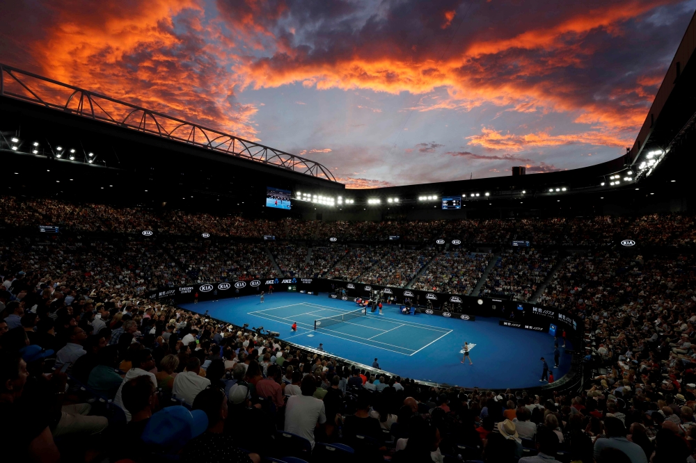 FILE PHOTO: Tennis - Australian Open - Women's Singles Final - Melbourne Park, Melbourne, Australia, January 26, 2019. Japan's Naomi Osaka in action during the match against Czech Republic's Petra Kvitova. REUTERS/Aly Song/
