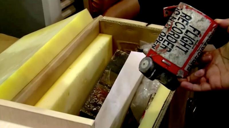 File photo: The crate containing purportedly the two black boxes recovered from the crashed Ukrainian airliner, Boeing 737-800, is seen in this still image taken from a video, in Tehran, Iran January 10, 2020.  IRIB VIA WANA/Handout via Reuters