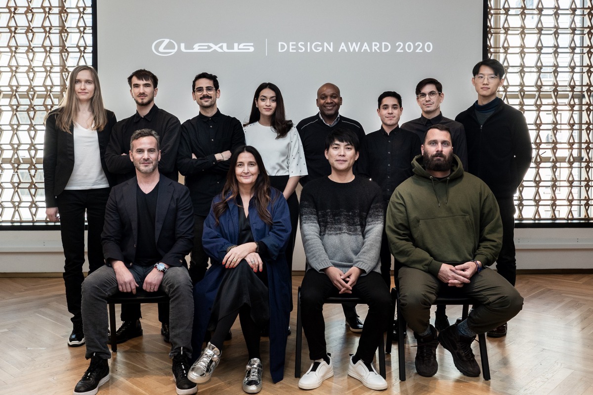 The Lexus Design Award finalists & mentors.
