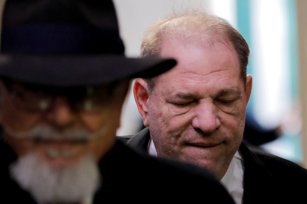 Film producer Harvey Weinstein arrives at New York Criminal Court for his sexual assault trial in the Manhattan borough of New York City, January 22, 2020. Reuters / Lucas Jackson