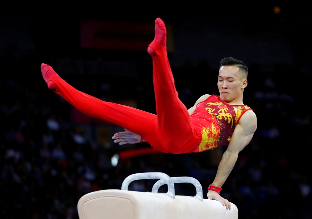 Artistic Gymnastics - 2019 World Artistic Gymnastics Championships - October 9, 2019 China's Xiao Ruoteng in action REUTERS/Wolfgang Rattay/