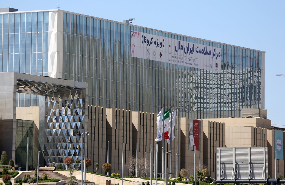 TEHRAN, IRAN - MARCH 30: A view of the fairground of Iranmall, Tehran's largest shopping mall, after it converted into a hospital for coronavirus (COVID-19) patients, in Tehran, Iran on March 30, 2020. Due to the new type of coronavirus pandemic, the fair