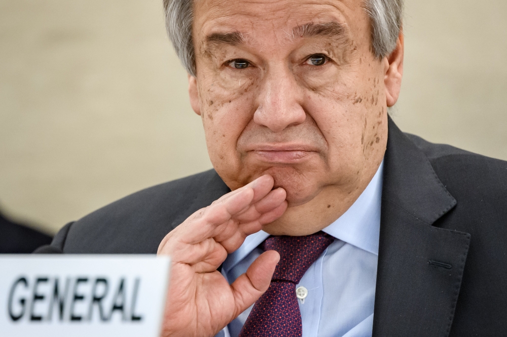 UN Secretary-General Antonio Guterres. AFP / Fabrice COFFRINI
