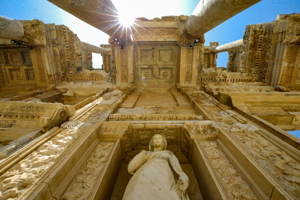 A view of the remains of Ephesus Ancient City, in Izmir, Turkey on June 10, 2020. Mehmet Emin Mengüarslan - Anadolu
