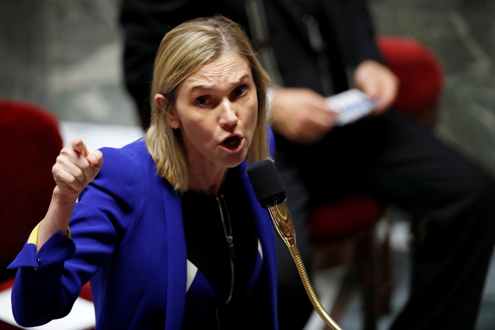 Agnes Pannier-Runacher, French deputy Minister for Industry, speaks during the questions to the government session at the National Assembly in Paris, France, July 8, 2020. REUTERS/Gonzalo Fuentes

