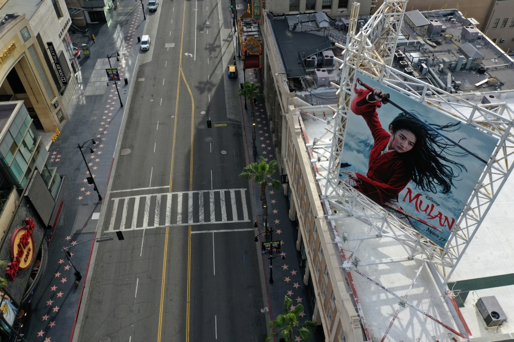FILE PHOTO: A poster of the Walt Disney Studios' 