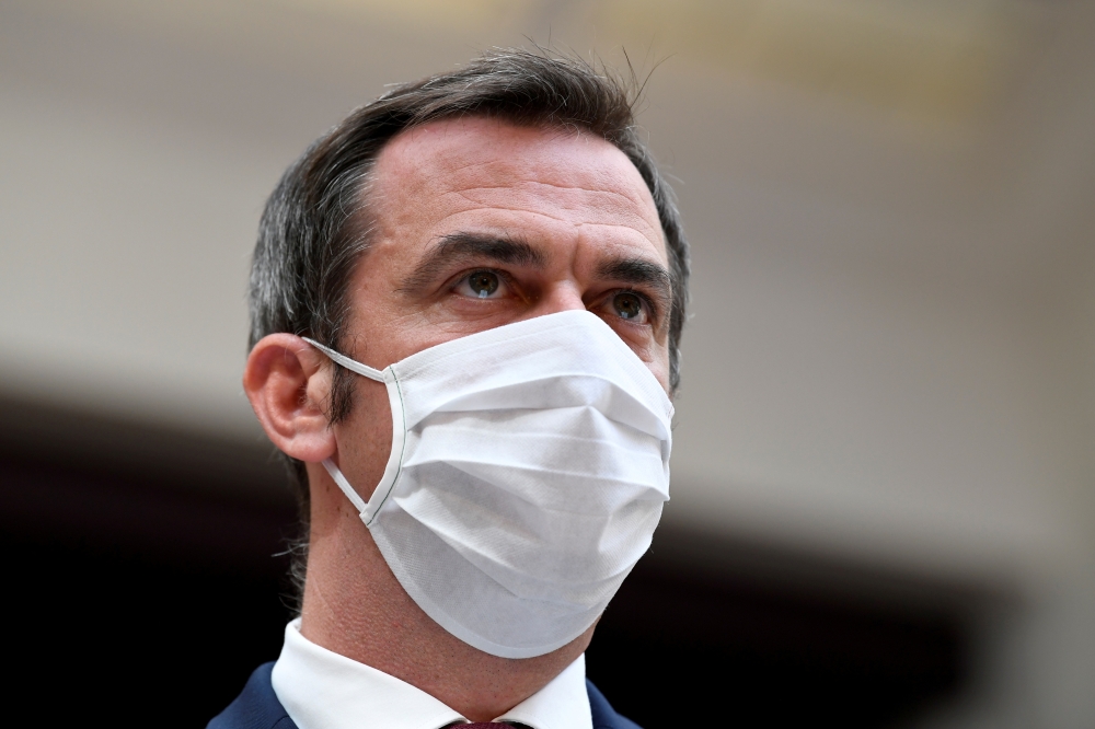 FILE PHOTO: French Health Minister Olivier Veran attends the closing session of the 