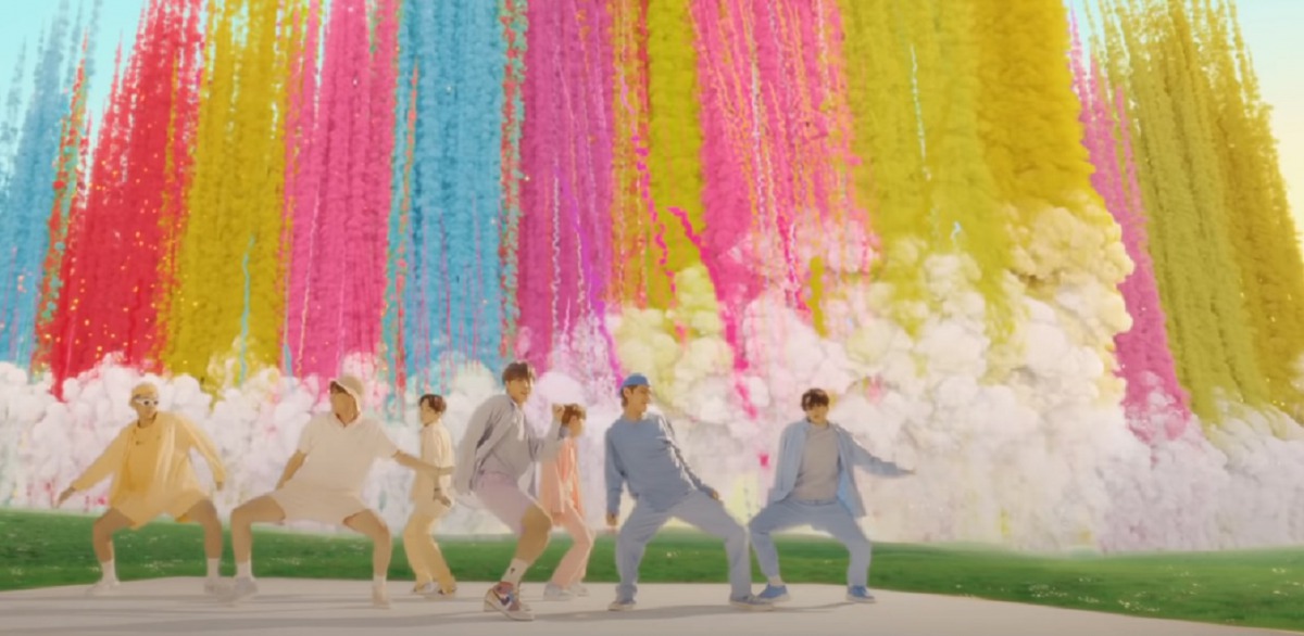 snapshot from Dynamite music video  