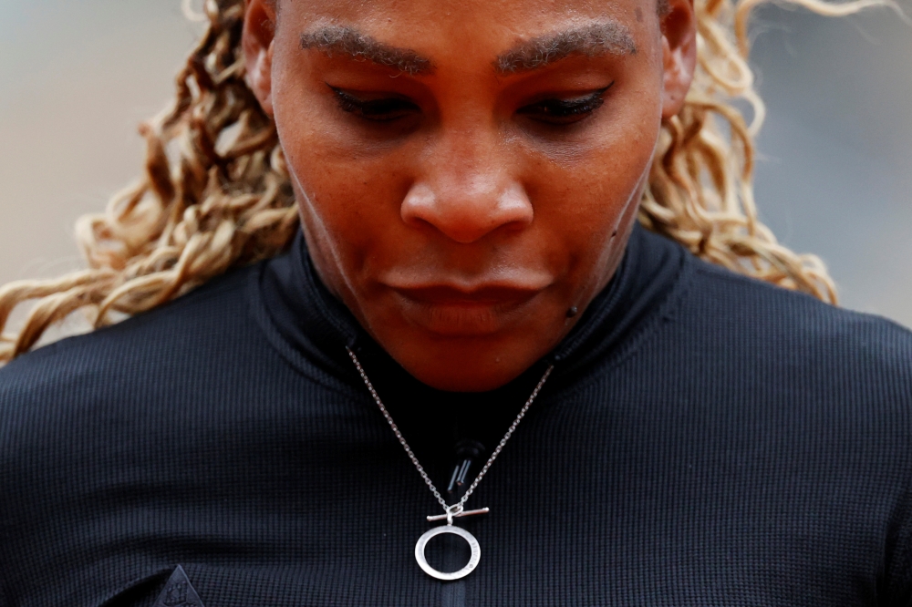 September 28, 2020 Serena Williams of the U.S. during her first round match against Kristie Ahn of the U.S. REUTERS/Christian Hartmann/File Photo
