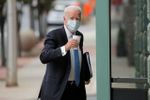U.S. Democratic presidential candidate and former Vice President Joe Biden arrives at the Queens theater in Wilmington, Delaware, U.S., October 1, 2020. REUTERS/Brendan McDermid
