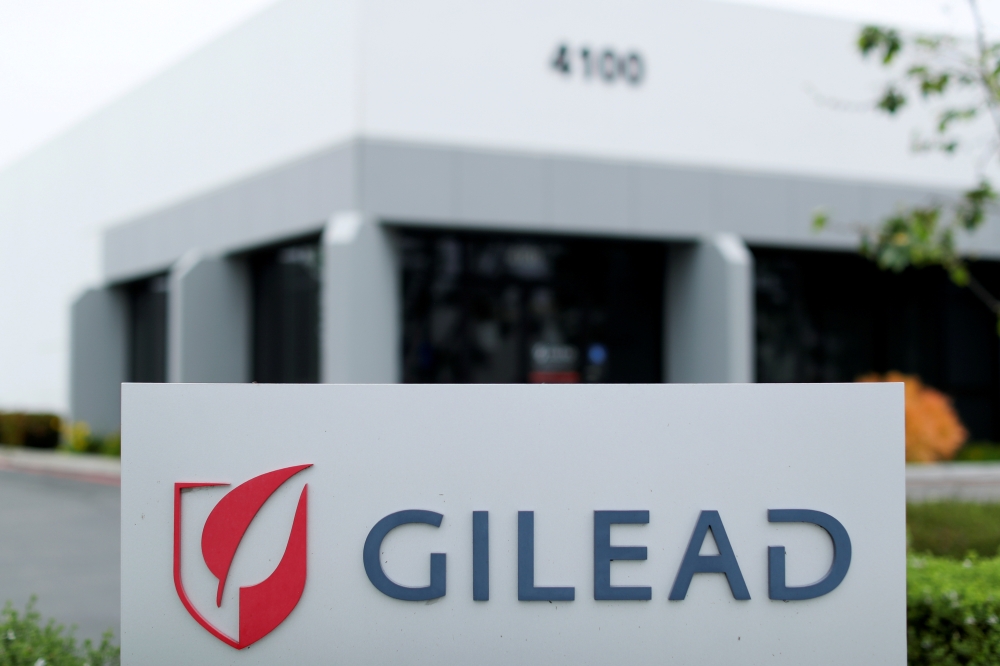 Gilead Sciences Inc pharmaceutical company is seen after they announced a Phase 3 Trial of the investigational antiviral drug Remdesivir in patients with severe coronavirus disease (COVID-19), during the outbreak of the coronavirus disease (COVID-19), in 