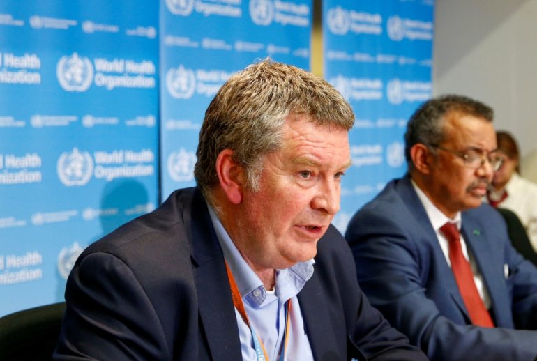 FILE PHOTO: Executive Director of the World Health Organization's (WHO) emergencies program Mike Ryan speaks at a news conference on the novel coronavirus (2019-nCoV) in Geneva, Switzerland February 6, 2020. REUTERS/Denis Balibouse/File Photo