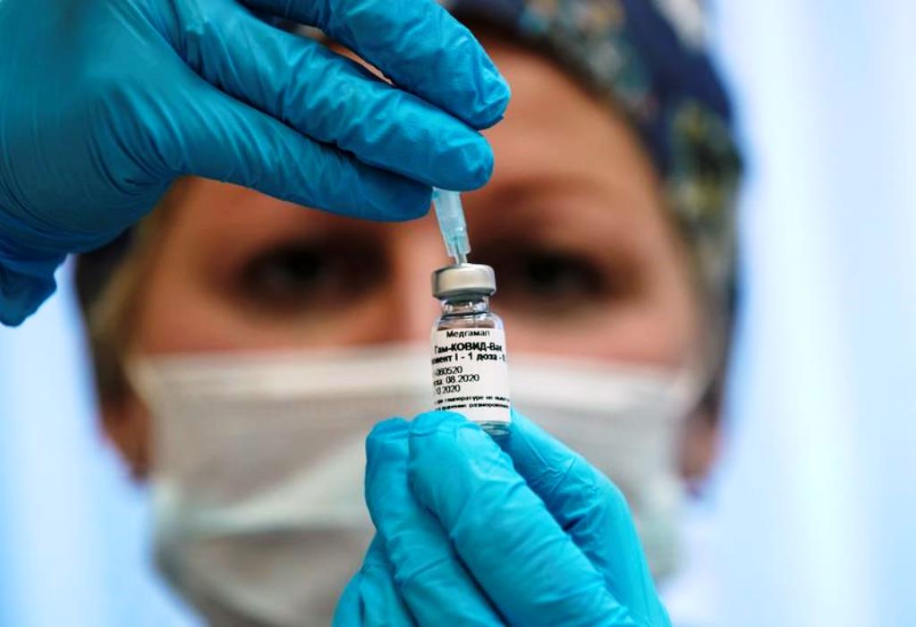 FILE PHOTO: A nurse prepares Russia's 