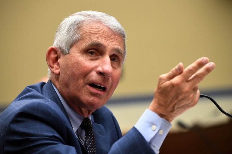 Dr. Anthony Fauci, director of the National Institute for Allergy and Infectious Diseases, testifies during the House Select Subcommittee on the Coronavirus Crisis hearing in Washington, D.C., U.S., July 31, 2020. Kevin Dietsch/Pool via REUTERS/File Photo