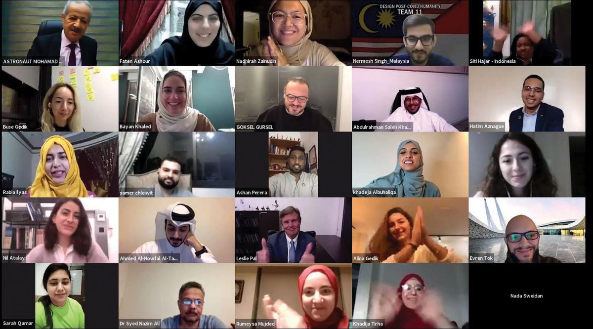 Organisers, sponsors, partners, and dignitaries during online event.