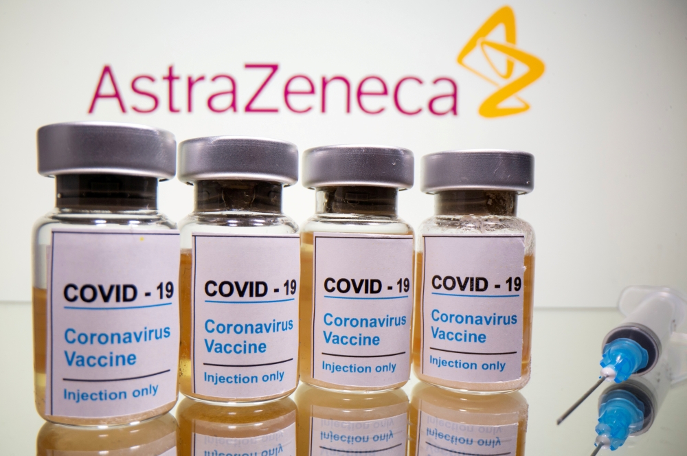 File photo: Vials with a sticker reading, 