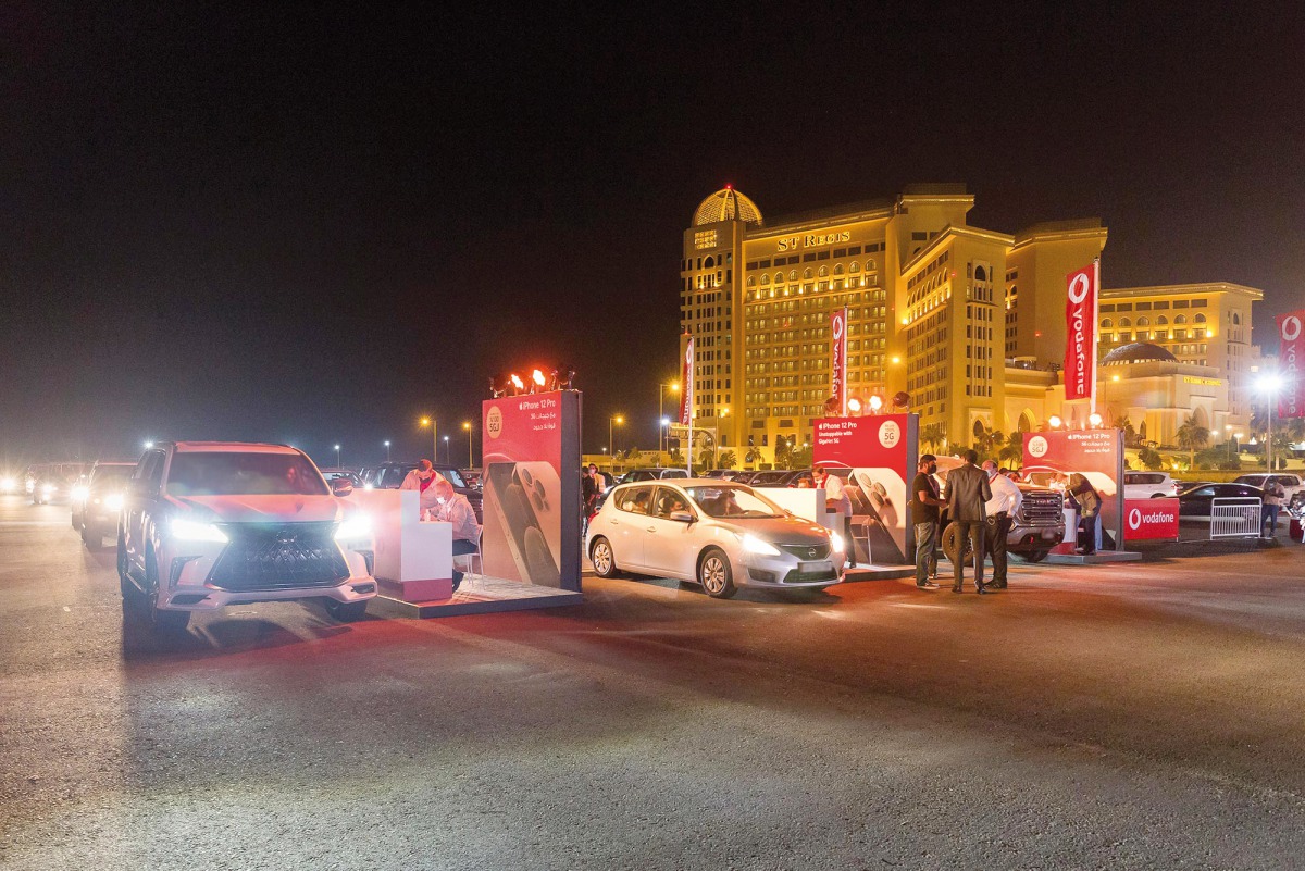 Vodafone Qatar held an exclusive midnight event at Katara for iPhone 12 launch.