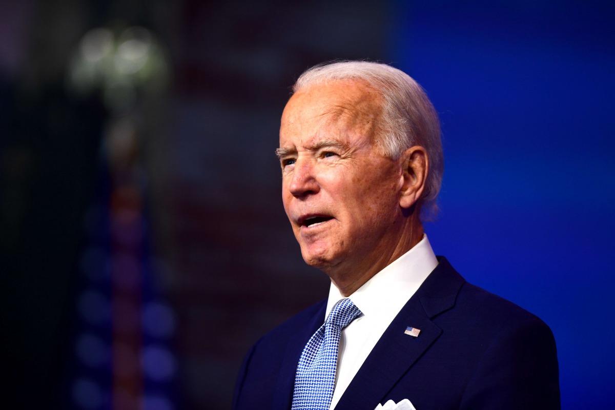 WILMINGTON, DE - NOVEMBER 24:  President-elect Joe Biden introduces key foreign policy and national security nominees and appointments at the Queen Theatre on November 24, 2020 in Wilmington, Delaware. Mark Makela/Getty Images/AFP
