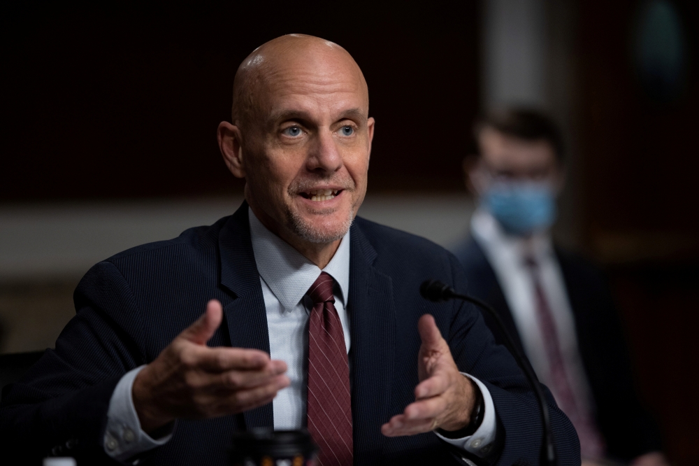 FDA Commissioner Stephen Hahn testifies at the U.S. Capitol in Washington, D.C., U.S., September 23, 2020. Graeme Jennings/Pool via REUTERS/File Photo